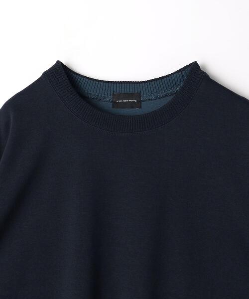 green label relaxing（グリーンレーベルリラクシング）の「クリーン ダブルフェイス クルーネック カットソー -抗菌-（Tシャツ/カットソー・メンズ・ライトブルー/ライトグレー/ネイビー/ダークグレー・S/M/L/XL）」の22枚目の写真