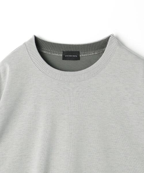 green label relaxing（グリーンレーベルリラクシング）の「クリーン ダブルフェイス クルーネック カットソー -抗菌-（Tシャツ/カットソー・メンズ・ライトブルー/ライトグレー/ネイビー/ダークグレー・S/M/L/XL）」の9枚目の写真