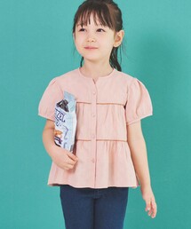 BEAMS mini | BEAMS mini / ドット ティアード ブラウス 23SS（90～150㎝）(シャツ/ブラウス)