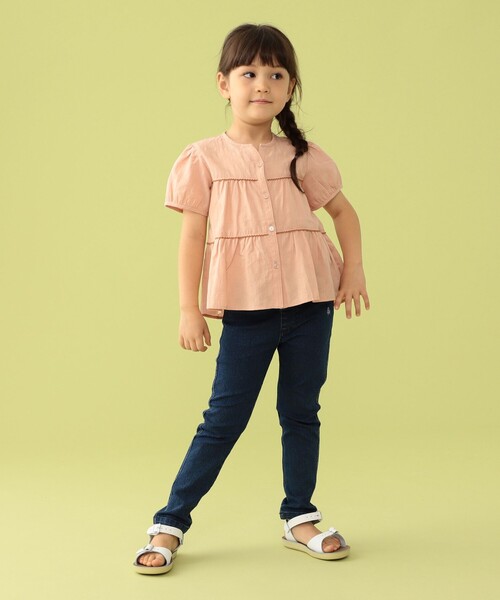 BEAMS mini(ビームスミニ)の「BEAMS mini / ドット ティアード ブラウス 23SS(90~150㎝)(シャツ/ブラウス・キッズ・オフホワイト/レッド系その他・90/100/110/120/130/140/150)」の11枚目の写真