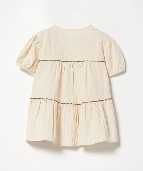 BEAMS mini(ビームスミニ)の「BEAMS mini / ドット ティアード ブラウス 23SS(90~150㎝)(シャツ/ブラウス・キッズ・オフホワイト/レッド系その他・90/100/110/120/130/140/150)」の15枚目の写真