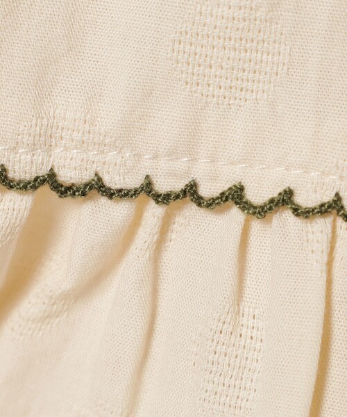 BEAMS mini(ビームスミニ)の「BEAMS mini / ドット ティアード ブラウス 23SS(90~150㎝)(シャツ/ブラウス・キッズ・オフホワイト/レッド系その他・90/100/110/120/130/140/150)」の16枚目の写真