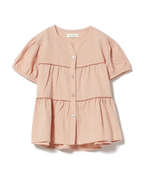 BEAMS mini(ビームスミニ)の「BEAMS mini / ドット ティアード ブラウス 23SS(90~150㎝)(シャツ/ブラウス・キッズ・オフホワイト/レッド系その他・90/100/110/120/130/140/150)」の20枚目の写真