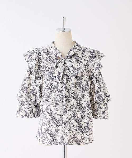 one after another NICE CLAUP(ワンアフターアナザーナイスクラップ)の「前後2WAYボウタイブラウス+ミニジャンスカセット(ワンピース・レディース・ホワイト系その他/ブラック系その他/ピンク系その他・FREE)」の8枚目の写真