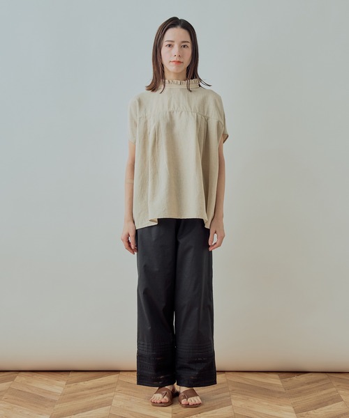 Kelen(ケレン)の「「KELEN / ケレン」LACE EASY PANTS"LAPET"(その他パンツ・レディース・ブラック/オフホワイト/マスタード・S/M)」の5枚目の写真