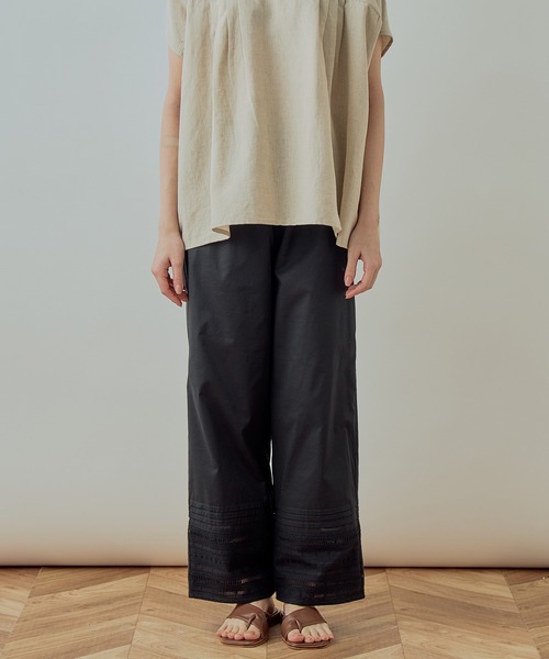 Kelen(ケレン)の「「KELEN / ケレン」LACE EASY PANTS"LAPET"(その他パンツ・レディース・ブラック/オフホワイト/マスタード・S/M)」の6枚目の写真