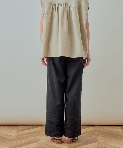 Kelen(ケレン)の「「KELEN / ケレン」LACE EASY PANTS"LAPET"(その他パンツ・レディース・ブラック/オフホワイト/マスタード・S/M)」の9枚目の写真
