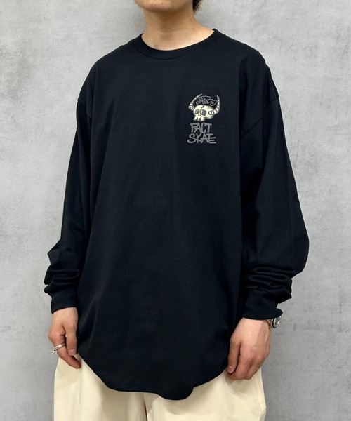 WHO'S WHO gallery(フーズフーギャラリー)の「COOPER FACTバッファローボーンロンTEE(Tシャツ/カットソー・レディース・ホワイト/ライトグレー/ブラック/グリーン・FREE)」の2枚目の写真