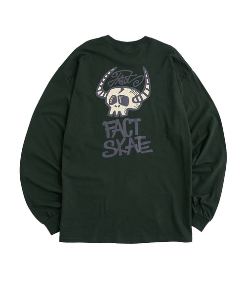 WHO'S WHO gallery(フーズフーギャラリー)の「COOPER FACTバッファローボーンロンTEE(Tシャツ/カットソー・レディース・ホワイト/ライトグレー/ブラック/グリーン・FREE)」の18枚目の写真