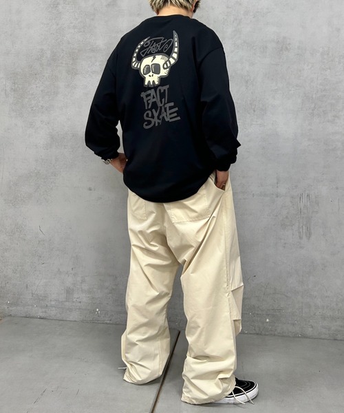 WHO'S WHO gallery(フーズフーギャラリー)の「COOPER FACTバッファローボーンロンTEE(Tシャツ/カットソー・レディース・ホワイト/ライトグレー/ブラック/グリーン・FREE)」の9枚目の写真