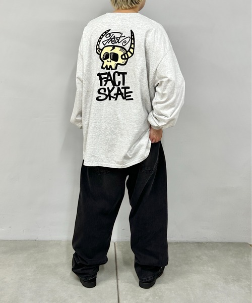 WHO'S WHO gallery(フーズフーギャラリー)の「COOPER FACTバッファローボーンロンTEE(Tシャツ/カットソー・レディース・ホワイト/ライトグレー/ブラック/グリーン・FREE)」の13枚目の写真