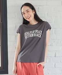 ANY | 【接触冷感/UVケア】ノースリーブロゴTシャツ(Tシャツ/カットソー)