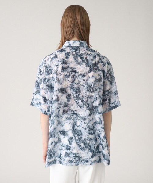 tk.TAKEO KIKUCHI(ティーケータケオキクチ)の「◆スカシタイダイカットシャツ(シャツ/ブラウス・メンズ・グレー系3/ダークグリーン系3/ブルー系3・01/02/03)」の7枚目の写真