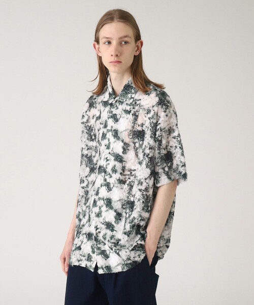 tk.TAKEO KIKUCHI(ティーケータケオキクチ)の「◆スカシタイダイカットシャツ(シャツ/ブラウス・メンズ・グレー系3/ダークグリーン系3/ブルー系3・01/02/03)」の8枚目の写真