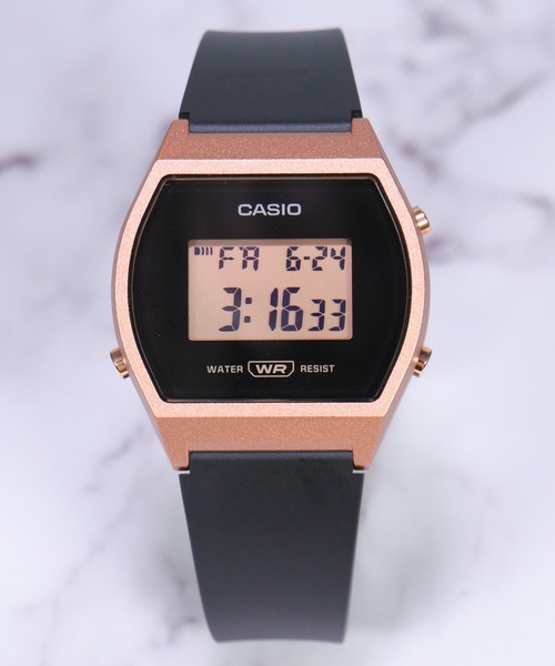 CASIO(カシオ)の「【60】【ITN】【CASIO】 トノー型 レディース デジタル(デジタル腕時計・レディース・ブラック/ブラック系その他/ピンク・FREE)」の2枚目の写真
