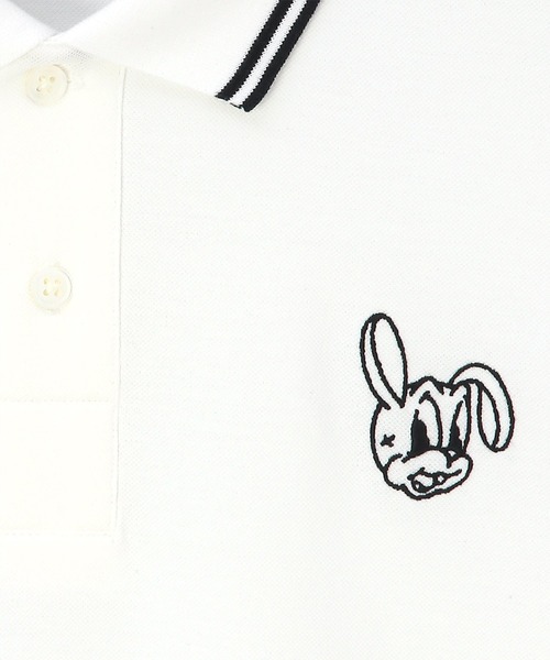 FR2G ホワイト ポロシャツ Rabbit's Country Club PS Paul Smith（ピーエスポールスミス）の「