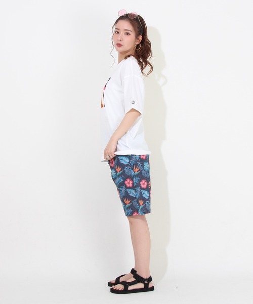 BABYDOLL(ベビードール)の「親子お揃い アロハハーフパンツ 8244A (トップス別売)(その他パンツ・レディース・ネイビー/オレンジ・XL/L/M/S)」の7枚目の写真