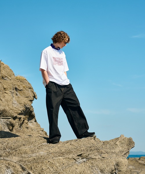 WETTEMPT(ウィテンプト)の「LOGO GRAPHIC BIG TEE/ロゴグラフィックビッグT(Tシャツ/カットソー・メンズ・ネイビー/オフホワイト・SMALL/MEDIUM/LARGE)」の7枚目の写真