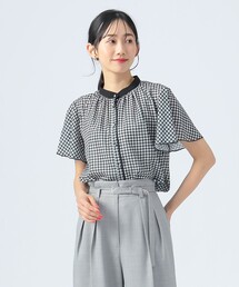 【4色展開】クレリック 袖メローブラウス
