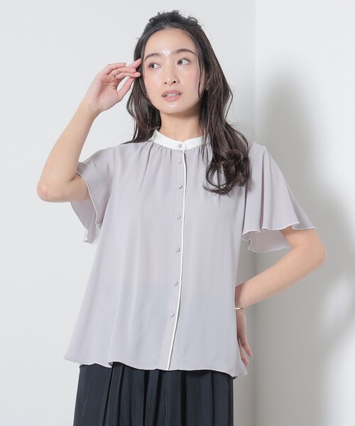 BEAMS HEART / クレリック 袖メローブラウス（シャツ/ブラウス）｜BEAMS HEART（ビームスハート）