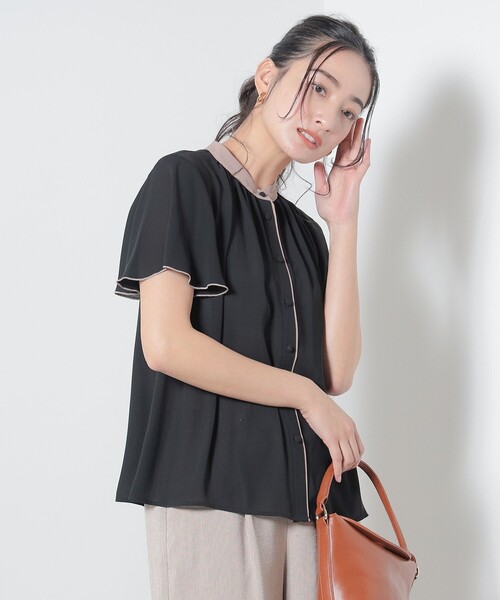BEAMS HEART（ビームスハート）の「【4色展開】クレリック 袖メローブラウス（シャツ/ブラウス・レディース・ブラック/その他/ライトグレー/その他1/その他2/その他3・FREE）」の2枚目の写真
