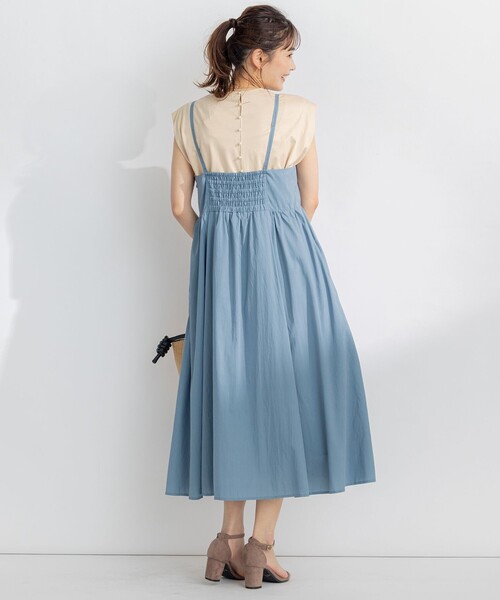 組曲(クミキョク)の「【洗える】バックパールフレアカットソー(Tシャツ/カットソー・レディース・ベージュ系/アイボリー系/ブラック系・3/2)」の13枚目の写真