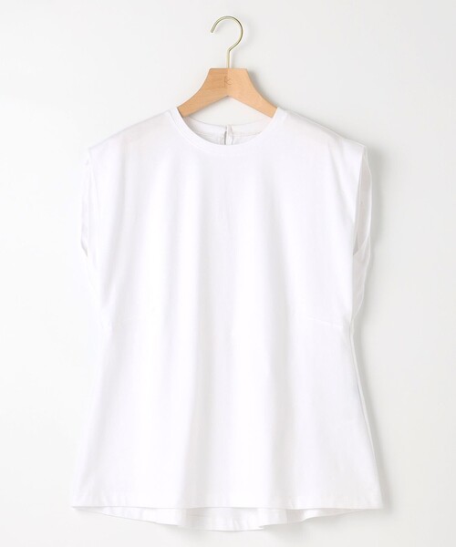 組曲(クミキョク)の「【洗える】バックパールフレアカットソー(Tシャツ/カットソー・レディース・ベージュ系/アイボリー系/ブラック系・3/2)」の10枚目の写真