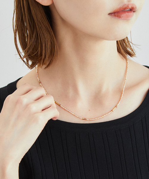 ROPE' PICNIC（ロペピクニック）の「ビーズミックスショートセットネックレス（ネックレス・レディース・シルバー/ゴールド・FREE）」の14枚目の写真