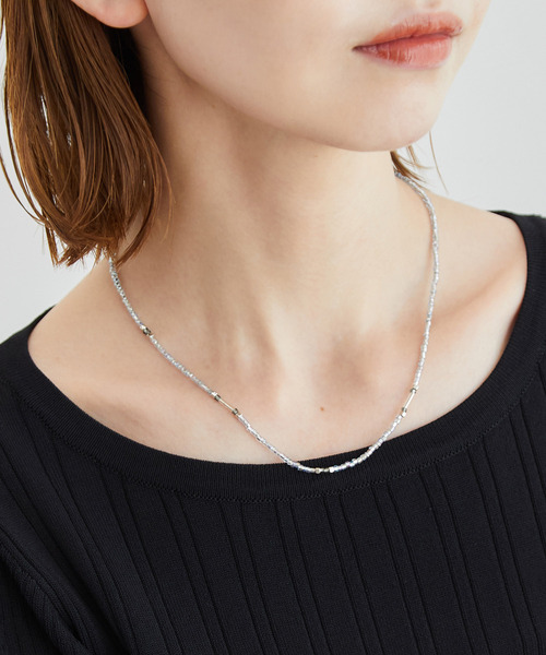 ROPE' PICNIC（ロペピクニック）の「ビーズミックスショートセットネックレス（ネックレス・レディース・シルバー/ゴールド・FREE）」の8枚目の写真