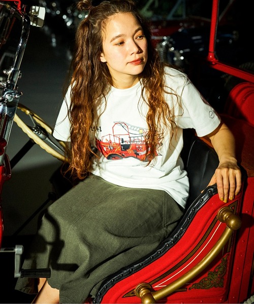 go slow caravan(ゴースローキャラバン)の「ニッサン180型消防ポンプ車 TEE(Tシャツ/カットソー・メンズ・ブラック/ホワイト・XX-LARGE/MEDIUM/LARGE/X-LARGE)」の14枚目の写真
