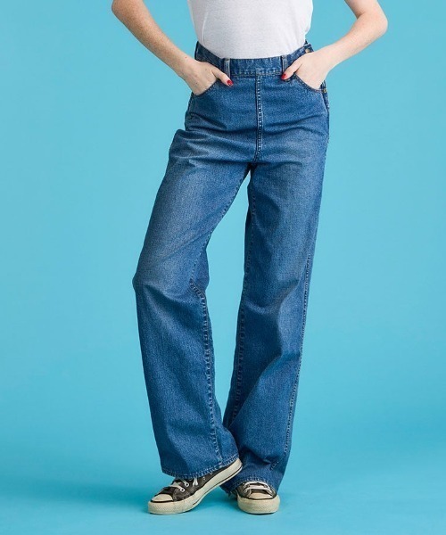 THE SHINZONE(ザ シンゾーン)の「Ranch Pants(デニムパンツ・レディース・ブルー/ホワイト・34/36/32)」の2枚目の写真