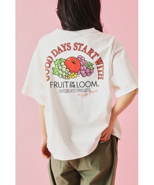 RODEO CROWNS WIDE BOWL（ロデオクラウンズワイドボウル）の「FOTL フルーツロゴ Tシャツ（Tシャツ/カットソー・レディース・イエロー/オフホワイト/ブラック・FREE）」の3枚目の写真