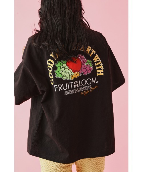 RODEO CROWNS WIDE BOWL（ロデオクラウンズワイドボウル）の「FOTL フルーツロゴ Tシャツ（Tシャツ/カットソー・レディース・イエロー/オフホワイト/ブラック・FREE）」の4枚目の写真