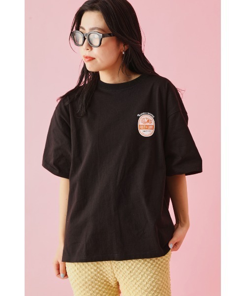 RODEO CROWNS WIDE BOWL（ロデオクラウンズワイドボウル）の「FOTL フルーツロゴ Tシャツ（Tシャツ/カットソー・レディース・イエロー/オフホワイト/ブラック・FREE）」の5枚目の写真