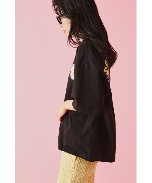 RODEO CROWNS WIDE BOWL（ロデオクラウンズワイドボウル）の「FOTL フルーツロゴ Tシャツ（Tシャツ/カットソー・レディース・イエロー/オフホワイト/ブラック・FREE）」の6枚目の写真