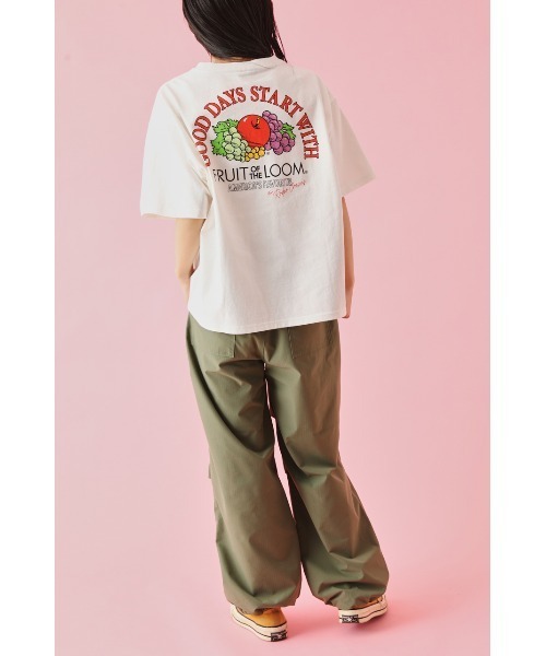RODEO CROWNS WIDE BOWL（ロデオクラウンズワイドボウル）の「FOTL フルーツロゴ Tシャツ（Tシャツ/カットソー・レディース・イエロー/オフホワイト/ブラック・FREE）」の8枚目の写真