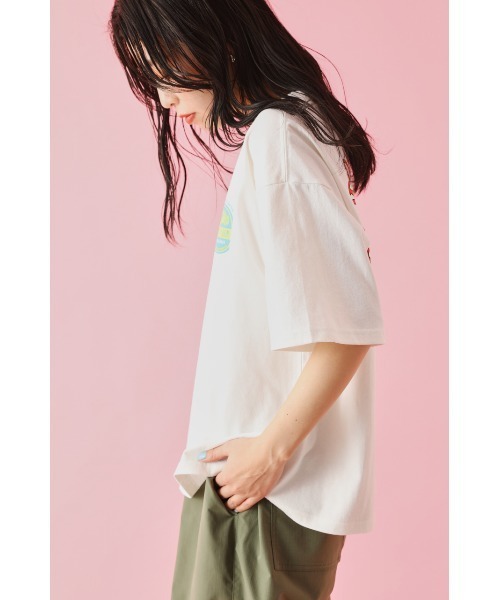 RODEO CROWNS WIDE BOWL（ロデオクラウンズワイドボウル）の「FOTL フルーツロゴ Tシャツ（Tシャツ/カットソー・レディース・イエロー/オフホワイト/ブラック・FREE）」の10枚目の写真