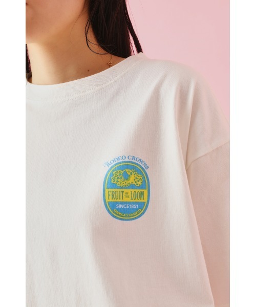 RODEO CROWNS WIDE BOWL（ロデオクラウンズワイドボウル）の「FOTL フルーツロゴ Tシャツ（Tシャツ/カットソー・レディース・イエロー/オフホワイト/ブラック・FREE）」の11枚目の写真