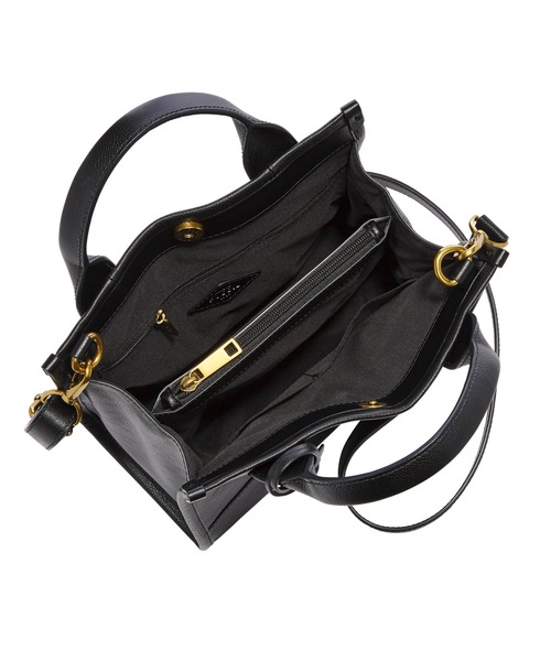 セール】フォッシル サッチェルバッグ レディース レザー ブラック