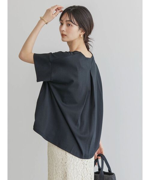 AMERICAN HOLIC(アメリカンホリック)の「キレイCottonVネックカットプルオーバー(Tシャツ/カットソー・レディース・ネイビー/オフホワイト/グリーン/レッド/ブラック・L/M)」の16枚目の写真