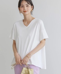 キレイCottonVネックカットプルオーバー