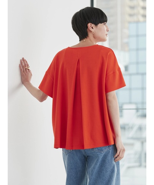 AMERICAN HOLIC(アメリカンホリック)の「キレイCottonVネックカットプルオーバー(Tシャツ/カットソー・レディース・ネイビー/オフホワイト/グリーン/レッド/ブラック・L/M)」の9枚目の写真