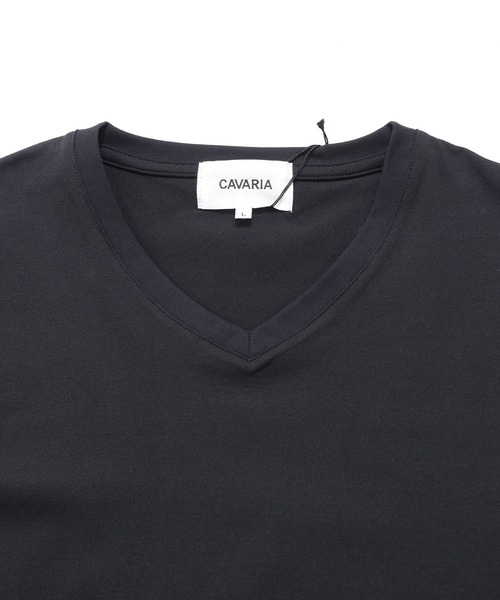 SILVER BULLET(シルバーバレット)の「『CavariA/キャバリア』綿タッチポリエステルVネックTEE(Tシャツ/カットソー・メンズ・ホワイト/ブラック・L/XL/M)」の16枚目の写真