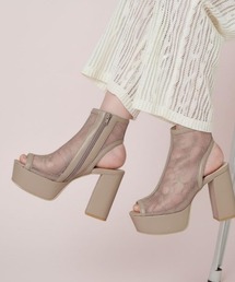【ラク盛り/約12cm】ラク盛り厚底ブーツサンダル