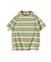 HOOK | HOOK -original- ワッペン刺繍入り配色ボーダー半袖TEE (SS)(Tシャツ/カットソー)