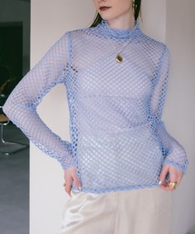 sahara | High Neck Mesh Top(その他トップス)