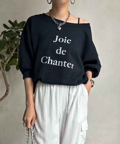 DouDou（ドゥドゥ）の「ロゴ6分袖スウェット（スウェット・レディース・ネイビー/オレンジ/オフホワイト・FREE）」の17枚目の写真