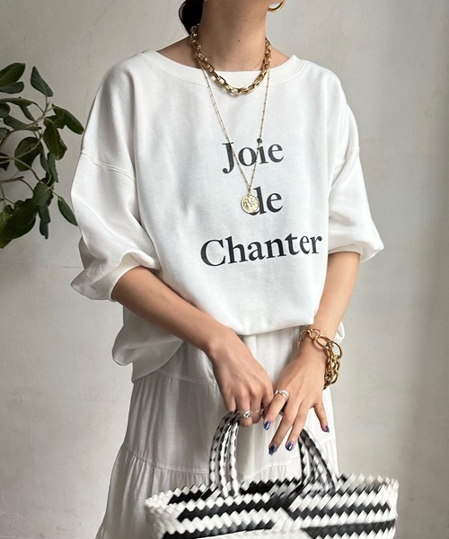 DouDou（ドゥドゥ）の「ロゴ6分袖スウェット（スウェット・レディース・ネイビー/オレンジ/オフホワイト・FREE）」の8枚目の写真