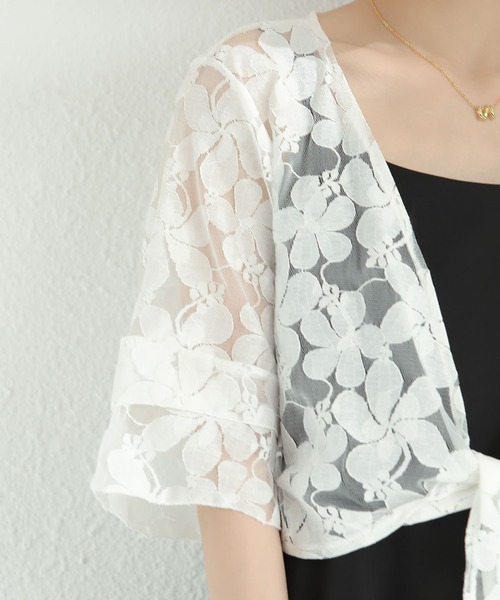 MAISON DE THERESE(メゾン ド テレーズ)の「ショート花柄ストール(カーディガン/ボレロ・レディース・A/C/B・M/L)」の15枚目の写真