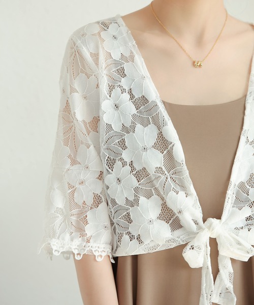 MAISON DE THERESE(メゾン ド テレーズ)の「ショート花柄ストール(カーディガン/ボレロ・レディース・A/C/B・M/L)」の9枚目の写真